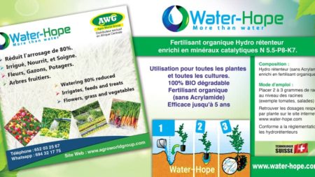 Agro World Group, représentant  de la société  Water-Hope en Afrique  central