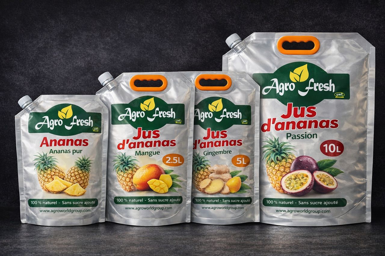 Agro World Group – Jus d’ananas 100 % naturels pour le marché professionnel et l’export